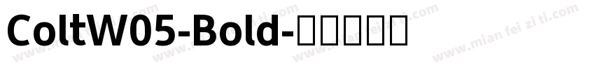 ColtW05-Bold字体转换
