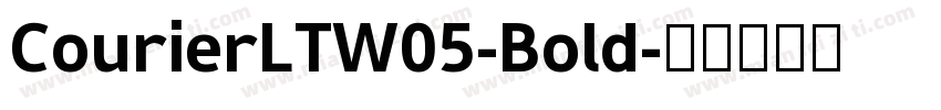 CourierLTW05-Bold字体转换