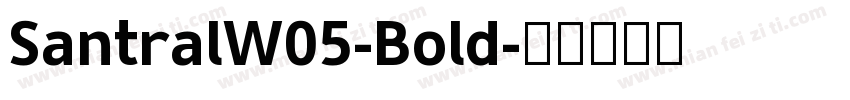 SantralW05-Bold字体转换