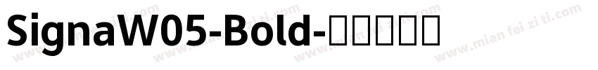 SignaW05-Bold字体转换