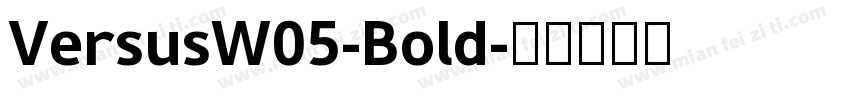 VersusW05-Bold字体转换