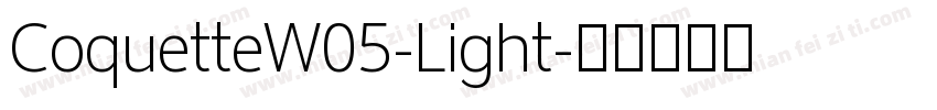CoquetteW05-Light字体转换