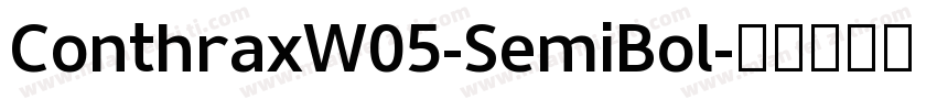 ConthraxW05-SemiBol字体转换