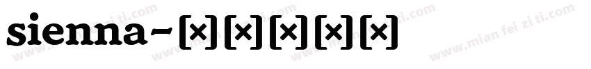 sienna字体转换