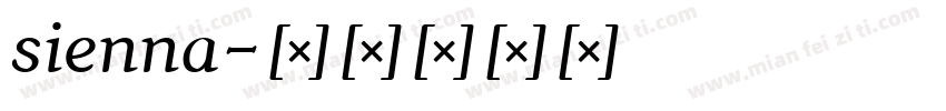 sienna字体转换