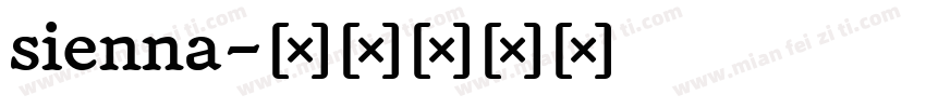 sienna字体转换