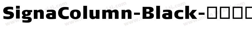 SignaColumn-Black字体转换