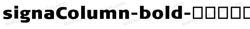 signaColumn-bold字体转换