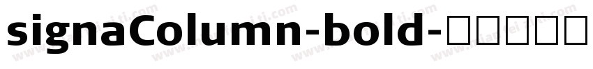 signaColumn-bold字体转换