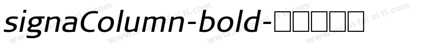 signaColumn-bold字体转换