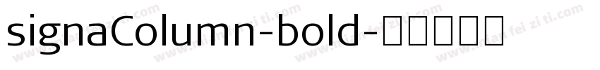 signaColumn-bold字体转换