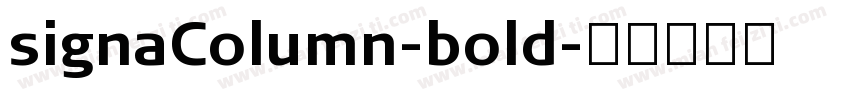 signaColumn-bold字体转换