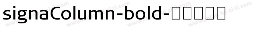 signaColumn-bold字体转换