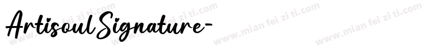 ArtisoulSignature字体转换