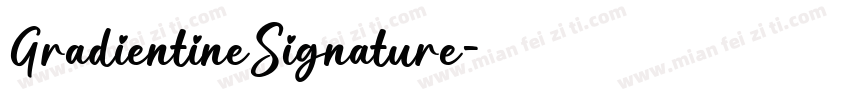 GradientineSignature字体转换