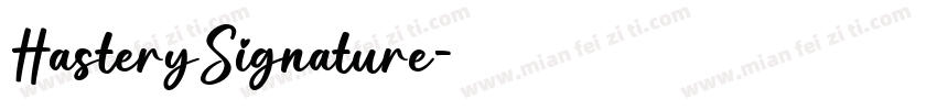 HasterySignature字体转换