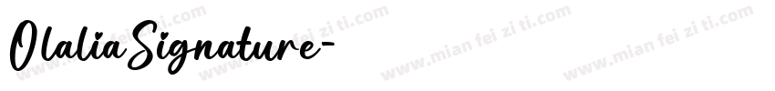 OlaliaSignature字体转换
