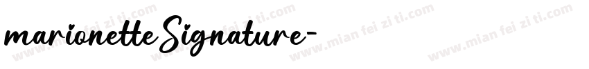 marionetteSignature字体转换