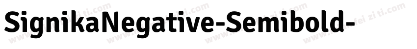 SignikaNegative-Semibold字体转换