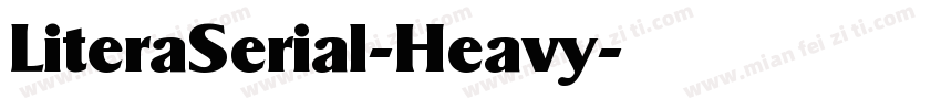 LiteraSerial-Heavy字体转换
