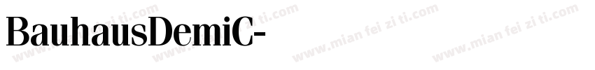 BauhausDemiC字体转换