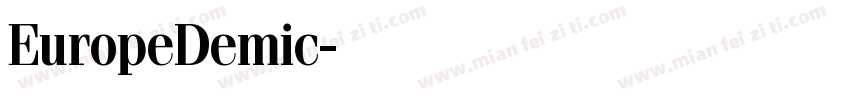 EuropeDemic字体转换
