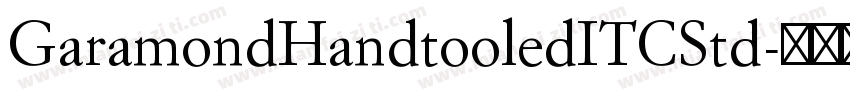 GaramondHandtooledITCStd字体转换