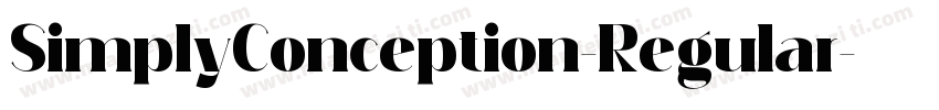 SimplyConception-Regular字体转换