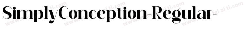 SimplyConception-Regular字体转换