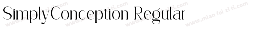 SimplyConception-Regular字体转换