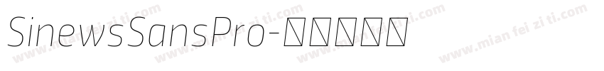 SinewsSansPro字体转换