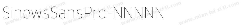 SinewsSansPro字体转换