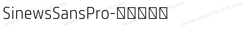 SinewsSansPro字体转换