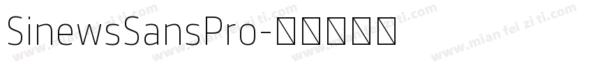 SinewsSansPro字体转换