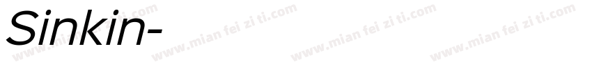 Sinkin字体转换