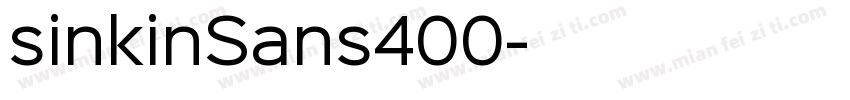 sinkinSans400字体转换
