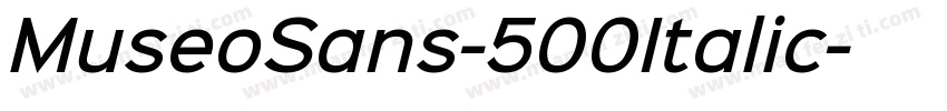 MuseoSans-500Italic字体转换