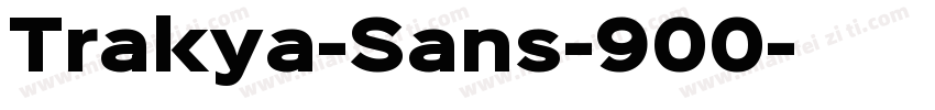Trakya-Sans-900字体转换