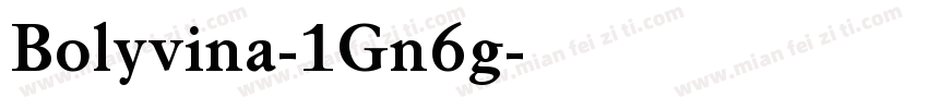 Bolyvina-1Gn6g字体转换