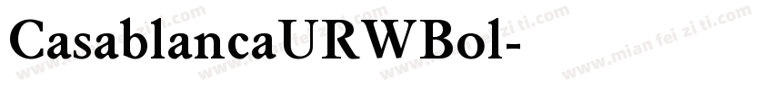 CasablancaURWBol字体转换