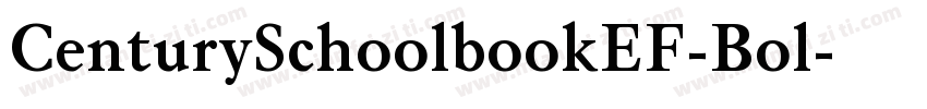 CenturySchoolbookEF-Bol字体转换