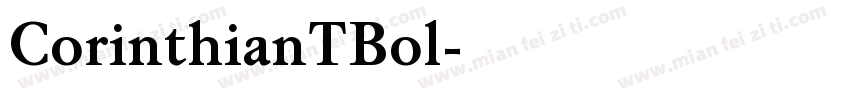 CorinthianTBol字体转换