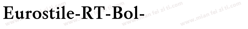 Eurostile-RT-Bol字体转换
