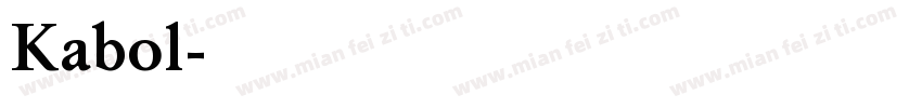 Kabol字体转换
