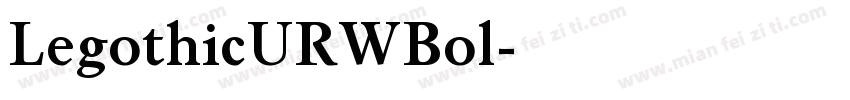 LegothicURWBol字体转换