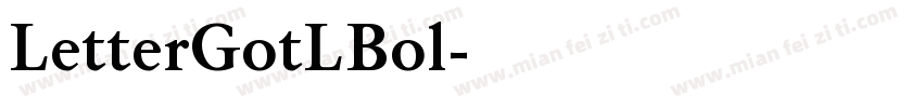 LetterGotLBol字体转换