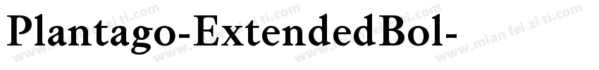 Plantago-ExtendedBol字体转换
