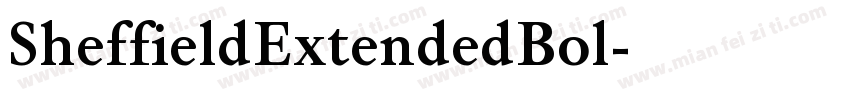 SheffieldExtendedBol字体转换
