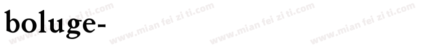 boluge字体转换