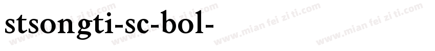 stsongti-sc-bol字体转换